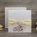 Flocked Rose Invitation Card Foiling Wedding Invitation with Paper Box Personalized Custom